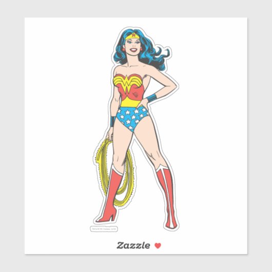 Wonder Woman Standing Sticker (Vel)