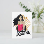 Wonder Woman Sterkte Briefkaart (Staand voorkant)