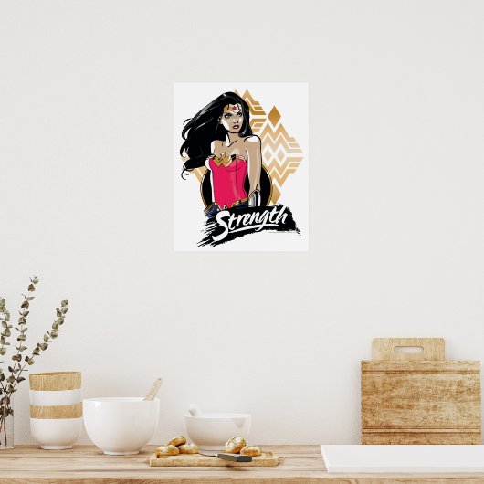 Wonder Woman Sterkte Poster (Keuken)