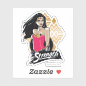 Wonder Woman Sterkte Sticker (Vel)