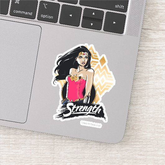 Wonder Woman Sterkte Sticker (Detail)