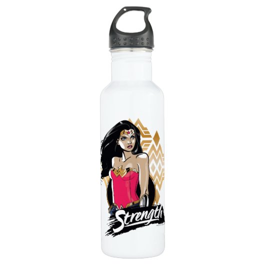 Wonder Woman Sterkte Waterfles (Voorkant)