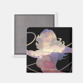 Wonder Woman Sunset Sky Silhouette Magneet (Voorkant / Achterkant)