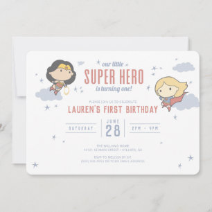 Wonder Woman & Supergirl   Super Hero Birthday Kaart