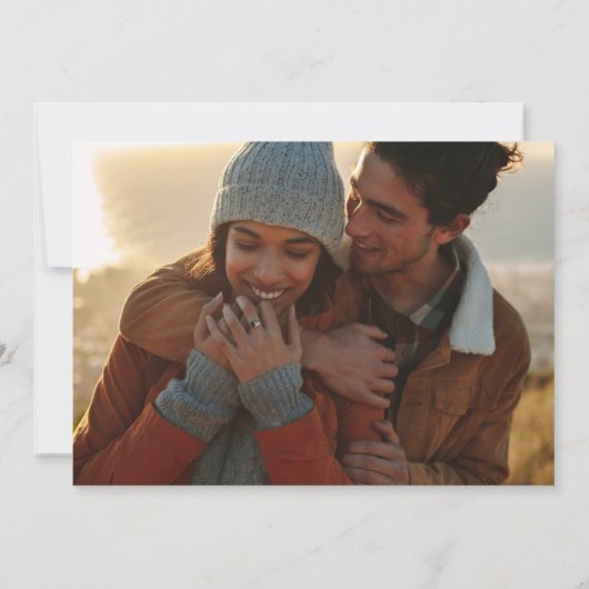 Wonder Woman & Superman Save the Date Invitation Kaart (Achterkant)