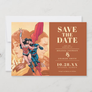 Wonder Woman & Superman Save the Date Uitnodiging