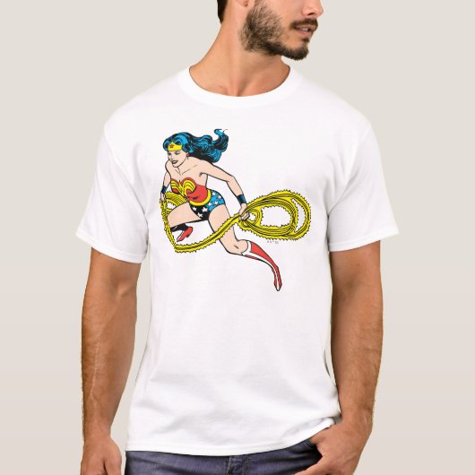 Wonder Woman Swingelt Lasso links T-shirt (Voorkant)