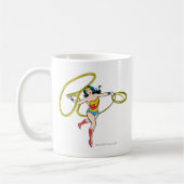 Wonder Woman Swinging Lasso Koffiemok (Links)