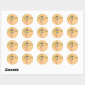 Wonder Woman Swinging Lasso Ronde Sticker (Vel)