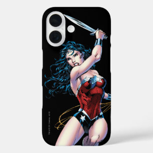 Wonder Woman Swinging Sword iPhone 16 Hoesje