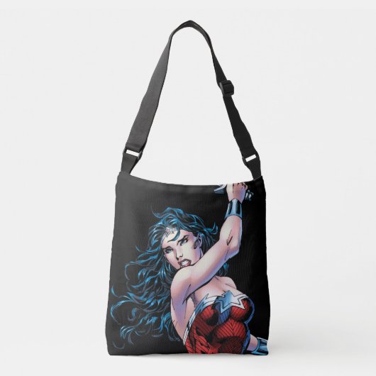Wonder Woman Swinging Sword Crossbody Tas (Voorkant)