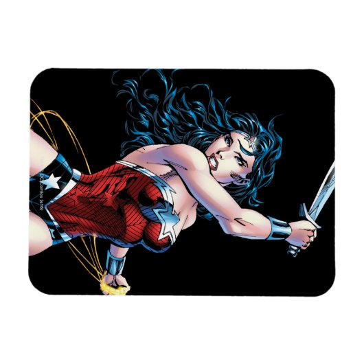 Wonder Woman Swinging Sword Magneet (Horizontaal)