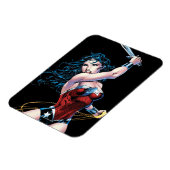 Wonder Woman Swinging Sword Magneet (Linkerzijde)