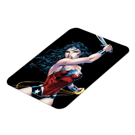 Wonder Woman Swinging Sword Magneet (Linkerzijde)