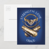 Wonder Woman Tiara, Lasso en Bracelets Briefkaart (Voorkant / Achterkant)