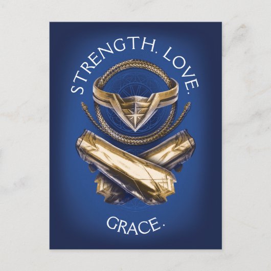 Wonder Woman Tiara, Lasso en Bracelets Briefkaart (Voorkant)