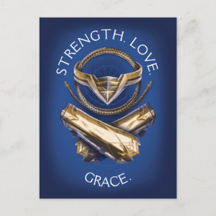 Wonder Woman Tiara, Lasso en Bracelets Briefkaart