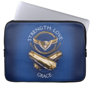 Wonder Woman Tiara, Lasso en Bracelets Laptop Sleeve