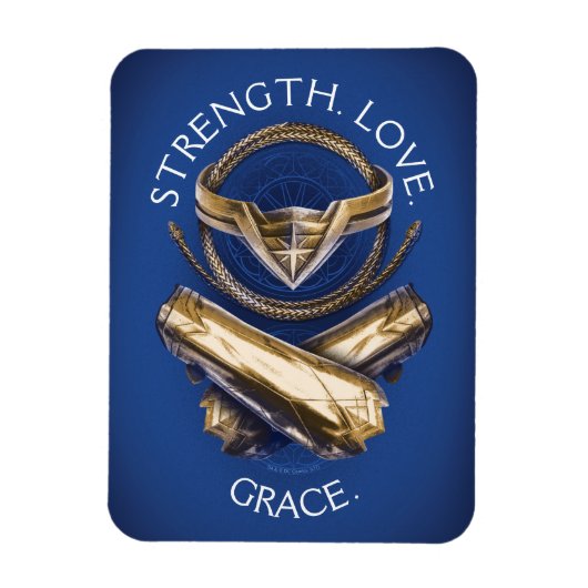 Wonder Woman Tiara, Lasso en Bracelets Magneet (Verticaal)