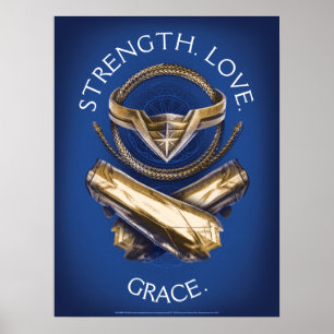 Wonder Woman Tiara, Lasso en Bracelets Poster