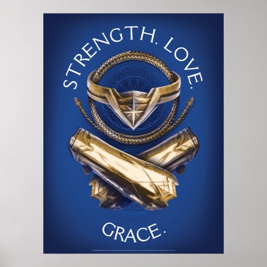 Wonder Woman Tiara, Lasso en Bracelets Poster (Voorkant)