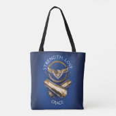 Wonder Woman Tiara, Lasso en Bracelets Tote Bag (Achterkant)