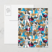 Wonder Woman Toss Pattern Briefkaart (Voorkant / Achterkant)