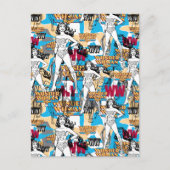 Wonder Woman Toss Pattern Briefkaart (Voorkant)