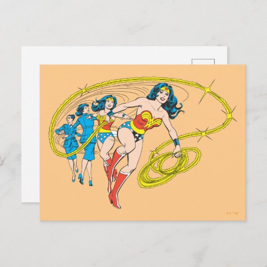 Wonder Woman Transform Briefkaart (Voorkant / Achterkant)