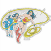 Wonder Woman Transform Sticker (Voorkant)