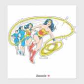Wonder Woman Transform Sticker (Vel)