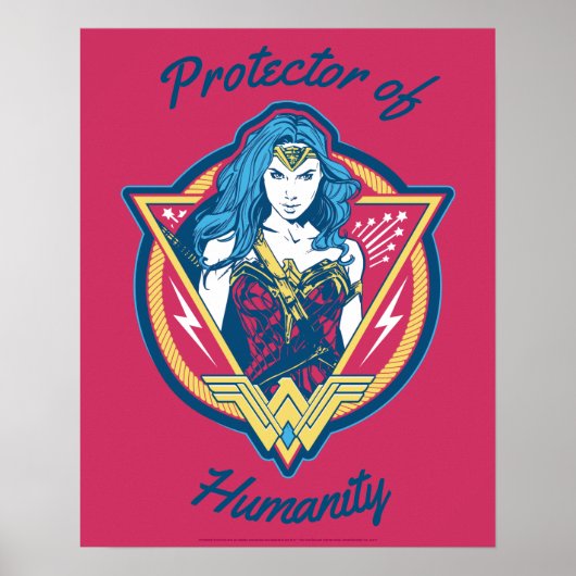 Wonder Woman Tri Color Graphic Poster (Voorkant)