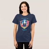 Wonder Woman Tri Color Graphic Tri-Blend Shirt (Voorkant volledig)