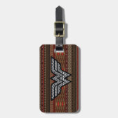 Wonder Woman Tribal Patroon Bagagelabel (Voorkant verticaal)