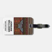 Wonder Woman Tribal Patroon Bagagelabel (Achterkant horizontaal)