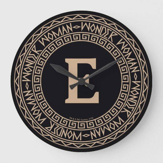 Wonder Woman Tribal Pattern Grote Klok (Voorkant)