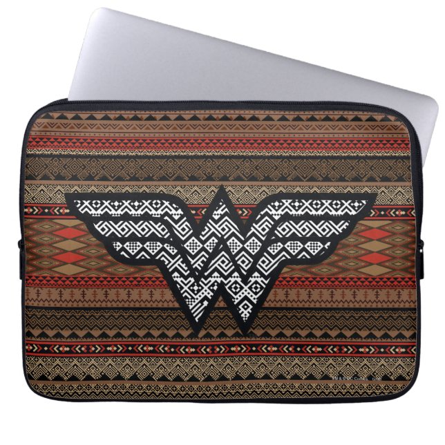 Wonder Woman Tribal Pattern Laptop Sleeve (Voorkant)