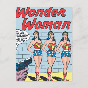 Wonder Woman Triple Identity Briefkaart