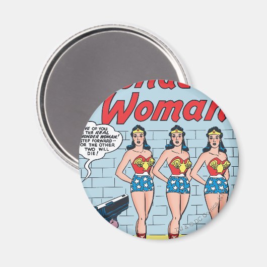 Wonder Woman Triple Identity Magneet (Voorkant / Achterkant)