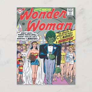 Wonder Woman trouwde met een Monster Briefkaart