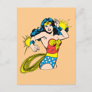 Wonder Woman Twist met glanzende boeien Briefkaart