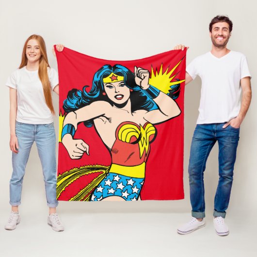 Wonder Woman Twist met glanzende boeien Fleece Deken (In situ)