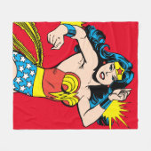 Wonder Woman Twist met glanzende boeien Fleece Deken (Voorkant (Horizontaal))