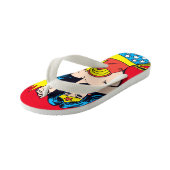 Wonder Woman Twist met glanzende boeien Kinder Teenslippers (Schuin)