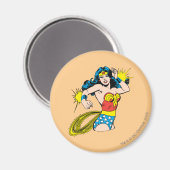 Wonder Woman Twist met glanzende boeien Magneet (Voorkant / Achterkant)