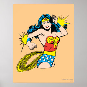 Wonder Woman Twist met glanzende boeien Poster