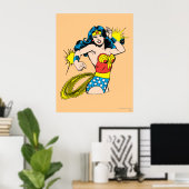 Wonder Woman Twist met glanzende boeien Poster (Thuiskantoor)