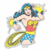 Wonder Woman Twist met glanzende boeien Sticker (Voorkant)