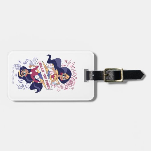 Wonder Woman Unmask Your Powers Bagagelabel (Voorkant horizontaal)