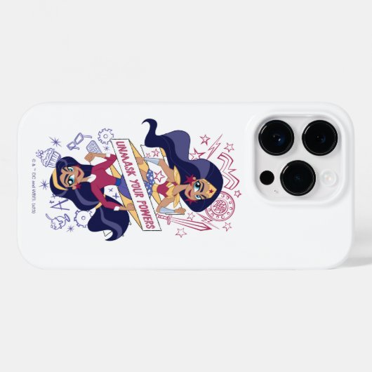 Wonder Woman Unmask Your Powers Case-Mate iPhone Case (Achterkant (horizontaal))